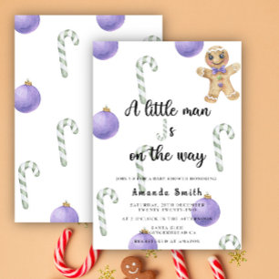 Invitación Hombre de Jengibre Galleta Navidad Baby Shower