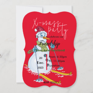 Invitación Hombre de nieve