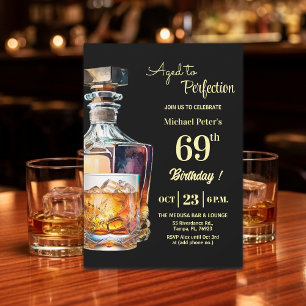 Invitación Hombres de 69 años envejecidos a la perfección Whi