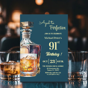 Invitación Hombres de 91 años envejecidos a la perfección Cum