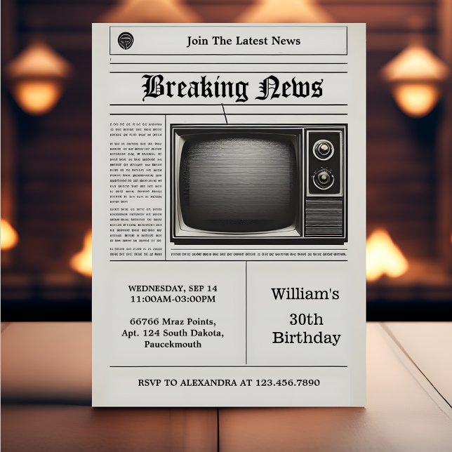 Invitación Hombres de la vieja retro - Periódico de adultos 3 (Subido por el creador)