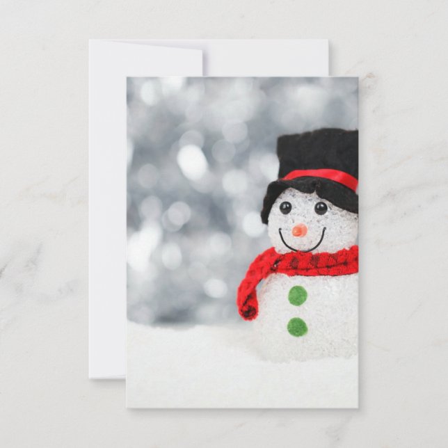 Invitación Hombres de nieve (Anverso)