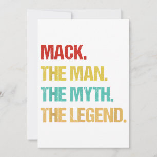 Invitación Hombres Mack El Hombre El Mito La Leyenda