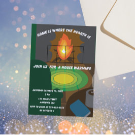 Invitación Home is where the hearth is