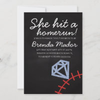 Home Run Bridal Shower Baseball Chalkboard