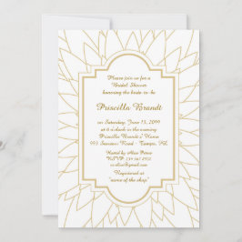 Invitación Homenaje a la ducha de novia, estilo de Dahlia de 