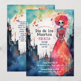 Invitación Homenaje de floración acuática de Lady Catrina