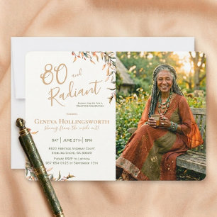 Invitación Homenaje fotográfico por el 80 cumpleaños: un hito