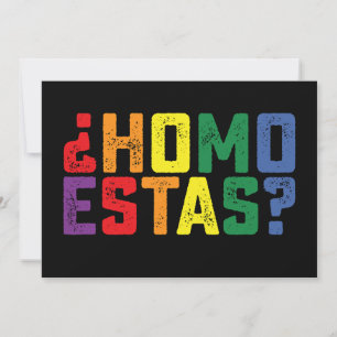 Invitación Homo estás Orgullo gay mexicano divertido español