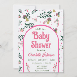Invitación Honestos hongos y el Baby Shower de Fairy Tale Gar