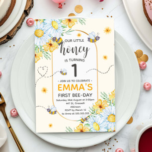 Invitación Honey Bee Fiesta de cumpleaños 1