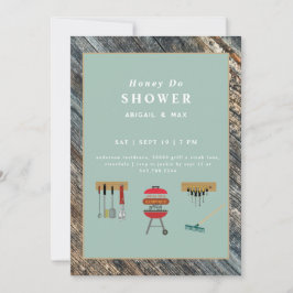 Invitación Honey Do BBQ Sage Parejas Wedding Shower