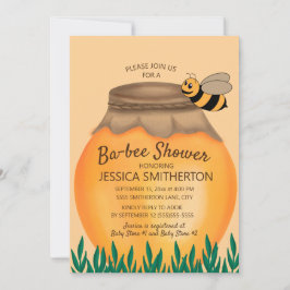 Invitación Honey Pot y Bumblebee Baby Shower
