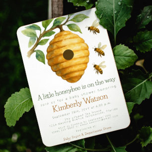 Invitación Honeybee Hive Baby Shower