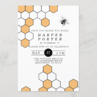 Honeycomb moderno | Fiesta de cumpleaños de Bumble
