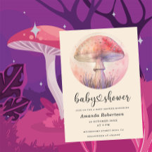 Hongo amanita mágica de hadas - Baby shower