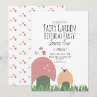 Hongos Jardín Hadas Mariquitas Mariposas