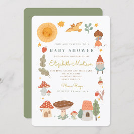 Invitación honhroom Garden Gnome Baby Shower