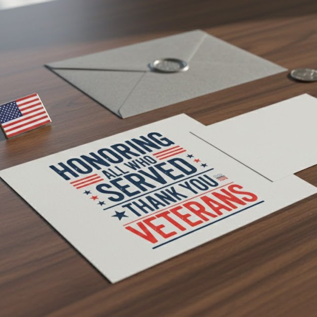 Invitación Honrando a Todos los que Sirvieron Gracias Veteran (Subido por el creador)