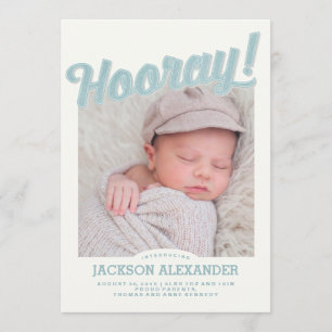Invitación Hooray Baby