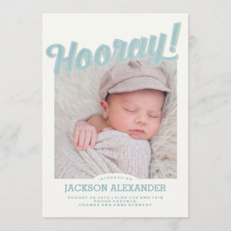 Invitación Hooray Baby
