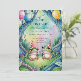 Invitación Hop On Over Birthday Party