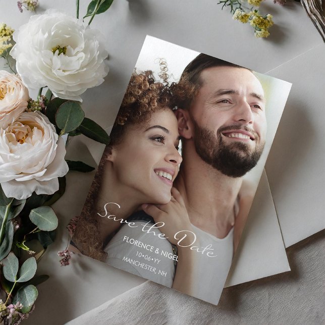 Invitación Hope Dream Photo Wedding Guardar la fecha (Subido por el creador)