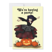 Hopping Hazel Halloween Party Invitation