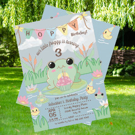 Invitación Hoppy Birthday Kids Party Invitation