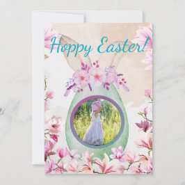 Invitación Hoppy Easter green egg photo