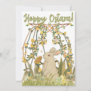 Invitación Hoppy Ostara Greeting Card 🐇