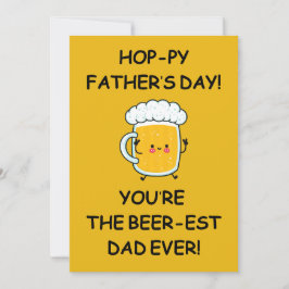 Invitación Hoppy Padre's Day Card Beerest Dad