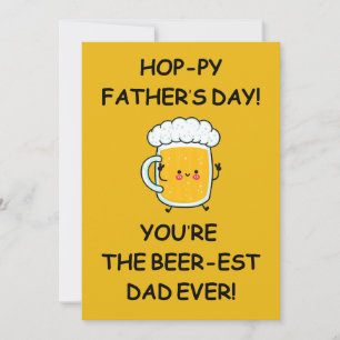 Invitación Hoppy Padre's Day Card Beerest Dad