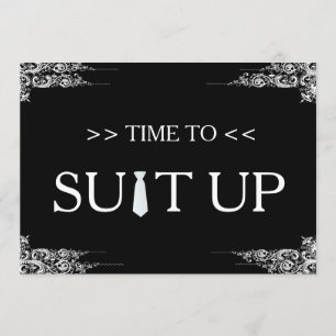 Invitación Hora de ajustar el Swirl del tablero negro