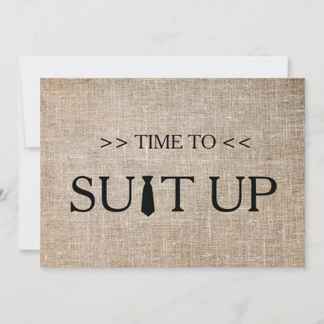 Invitación Hora de ajustar fondo blanco (Anverso)