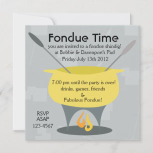 Invitación ¡Hora de Fondue!