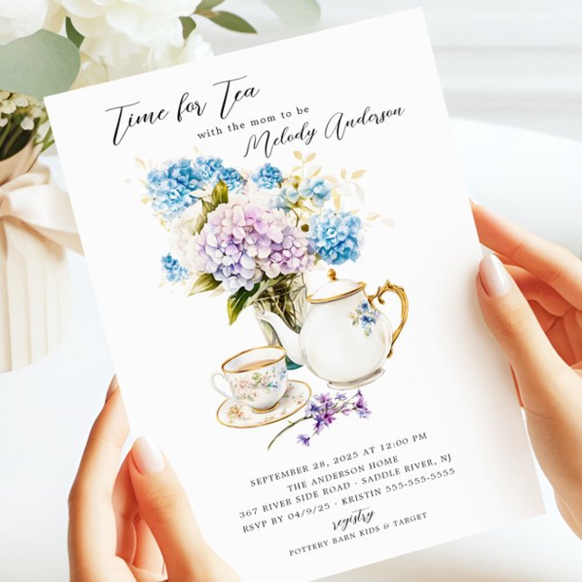 Invitación Hora de invitar a Tea Baby Shower (Subido por el creador)