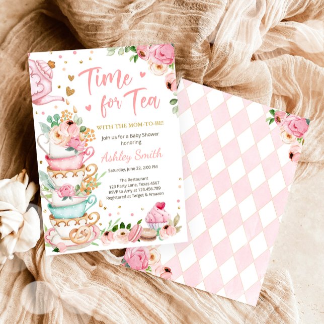 Invitación Hora de preparar té Baby Shower Invitar a Fiesta d (Subido por el creador)
