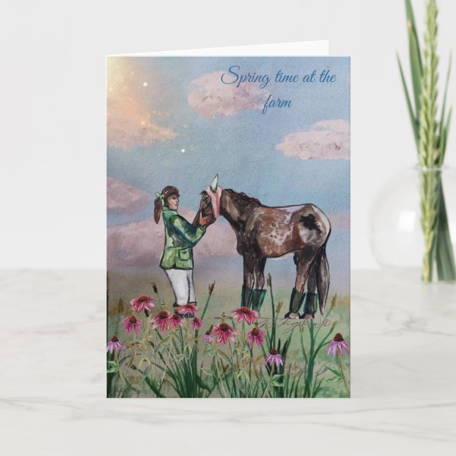 Invitación Hora de primavera en la granja número tres (Anverso)