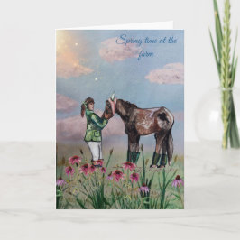 Invitación Hora de primavera en la granja número tres