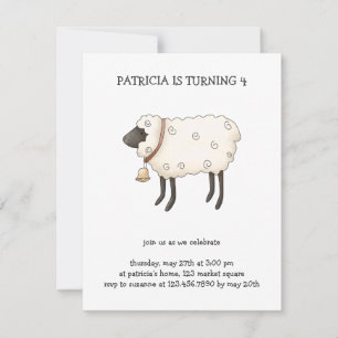 Invitación Hora de primavera ・ Oveja