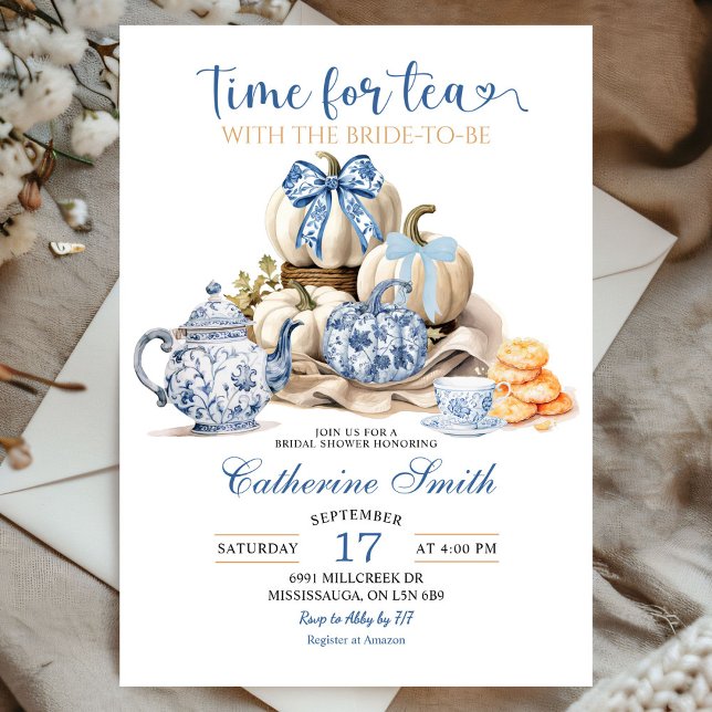 Invitación Hora de tomar el té Fiesta Chinoiserie Bridal Show (Subido por el creador)