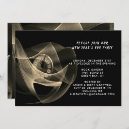 Invitación Hora de una mirada de Fiesta de Año Nuevo Sepia, Z