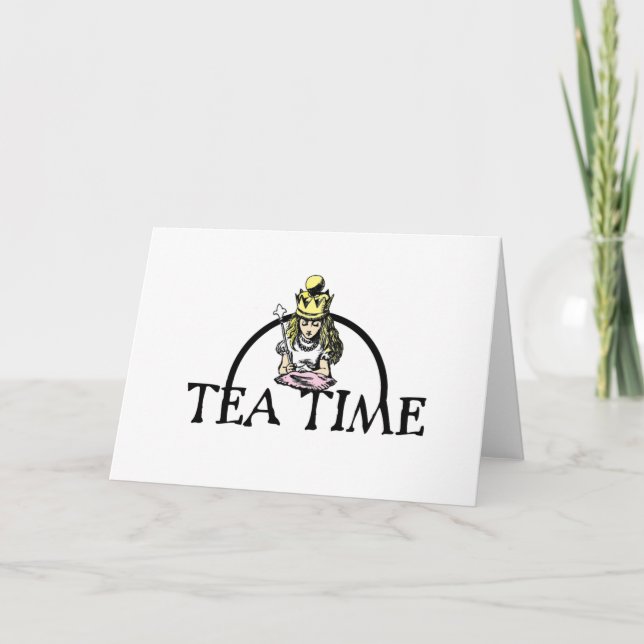 Invitación Hora del té (Anverso)