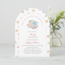 Hora del Té Fiesta de Té Floral Elegante para Baby