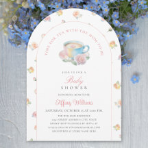 Hora del Té Fiesta de Té Floral Elegante para Baby