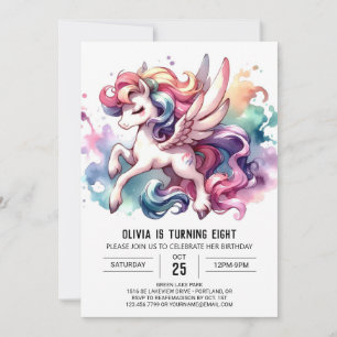 Invitación Horario imprimible y caprichoso