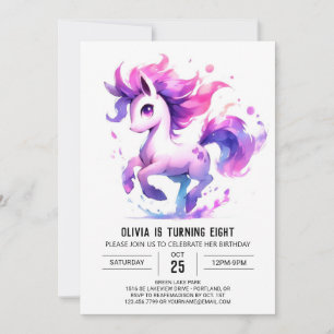 Invitación Horario imprimible y caprichoso