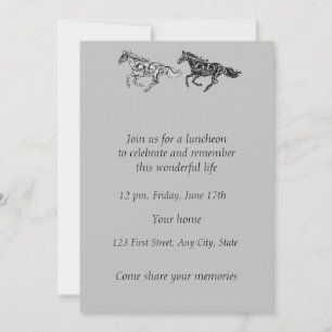 Invitación Horarios de arte gráfico Memorial Photo Service