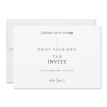 Invitación horizontal 5x7: Sube la tuya